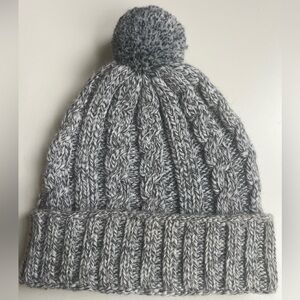 Gray Alpaca Knit Beanie - Made in Peru